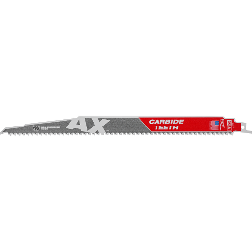 Milwaukee 48-00-5227 AX 5 TPI x 12" Carbide Teeth Sawzall Blade - Image 1