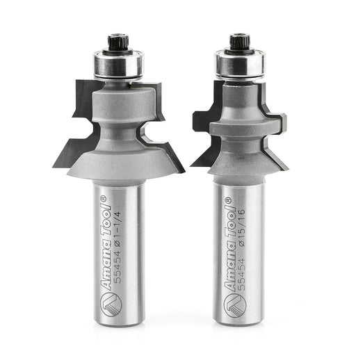Amana 55454 2-Piece Carbide Tipped Flooring Router Bit Set - Image 1