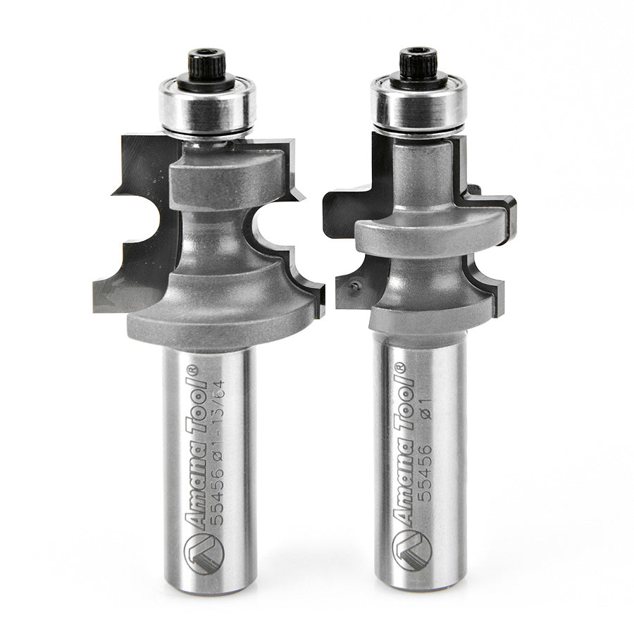 Amana 55456 2-Piece Carbide Tipped Flooring Router Bit Set — Coastal Tool