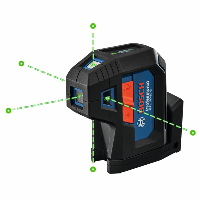 Bosch GPL-100-50G Green-Beam Five-Point Self-Leveling Alignment Laser - Image 1