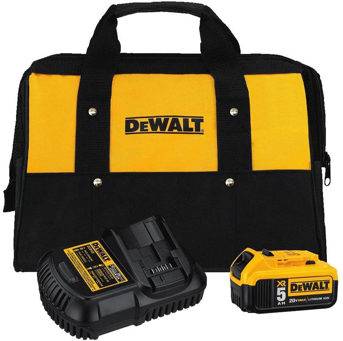 DeWalt DCB205CK 20V MAX Battery/Charger Kit with Bag