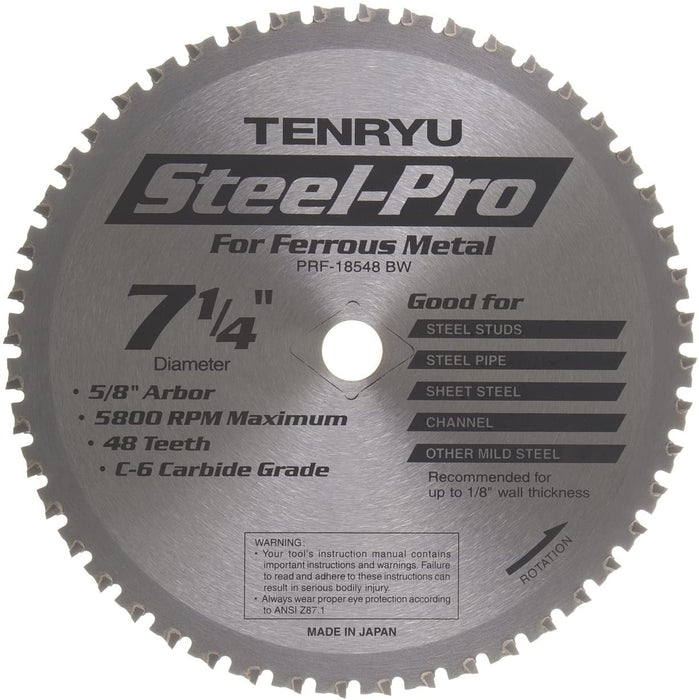 Tenryu PRF-18548BW 7-1/4" Steel-Pro Series Saw Blade