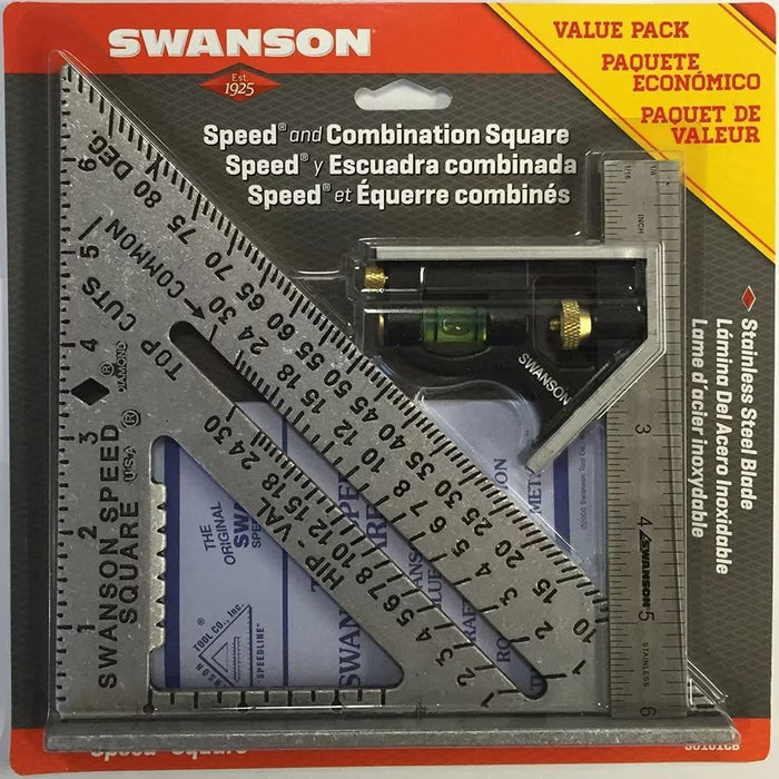 Swanson S0101CB Speed Square Layout Tool Value Pack - Image 1