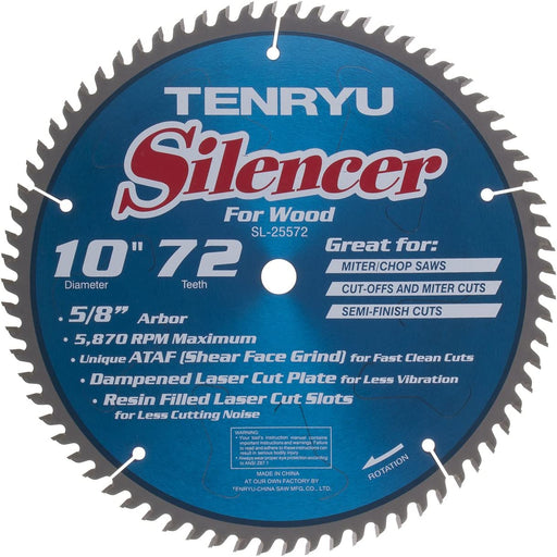 Tenryu SL-25572 10" Silencer-Series Saw Blade - Image 1