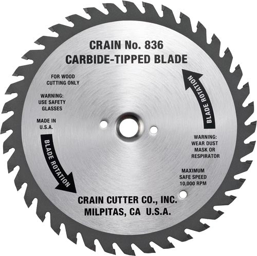 Crain 836 6-1/2" Undercut Saw Wood Blade - Image 1
