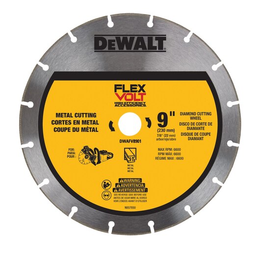 DeWalt DWAFV8901 9" FLEXVOLT Diamond Metal Cutting Wheel - Image 1