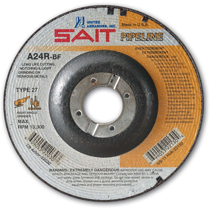 United Abrasives - Sait 22030 4-1/2" x 1/8" General Purpose Cutting Wheel