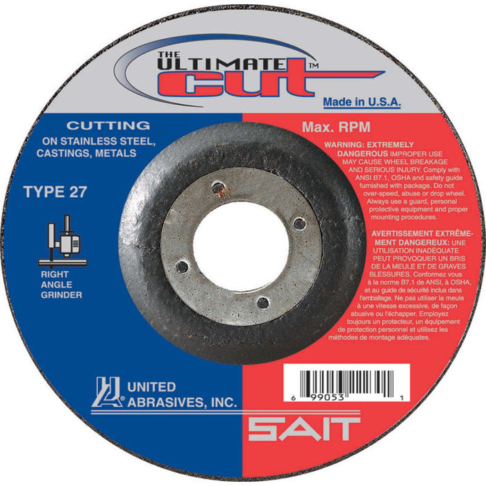 United Abrasives - Sait 22380  4-1/2" x 0.045" Ultimate Cut Cutting Wheel