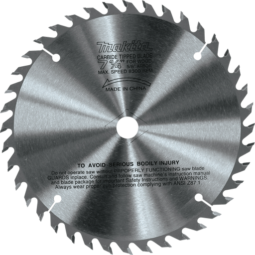 Makita 721251-A 7-1/4" 40T Carbide-Tipped Circular Saw Blade - Image 1