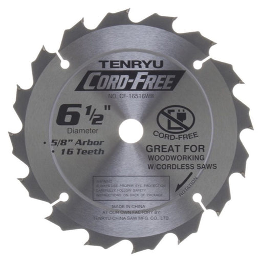 Tenryu CF-16516W 6-1/2" Cord-Free Saw Blade - Image 1