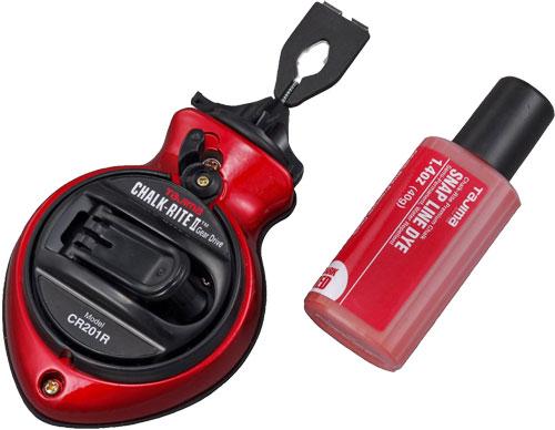 Tajima CR201R-PR Chalk-Rite II Gear Drive Extra Bold, Red w/Red Dye