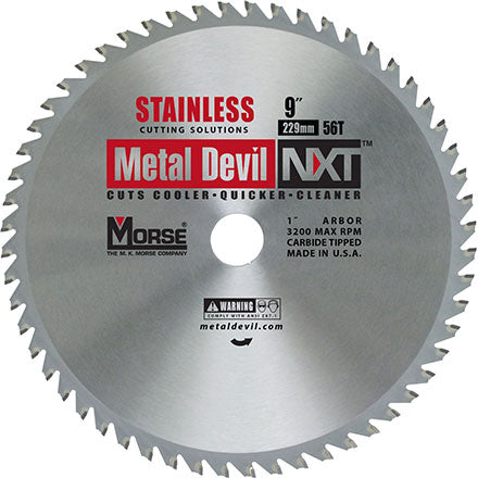 MK Morse CSM956NSSC 9" Metal Devil NXT Stainless Steel Cutting Blade