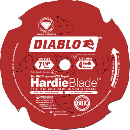 Diablo D0704DH 7-1/4" Hardie Blade