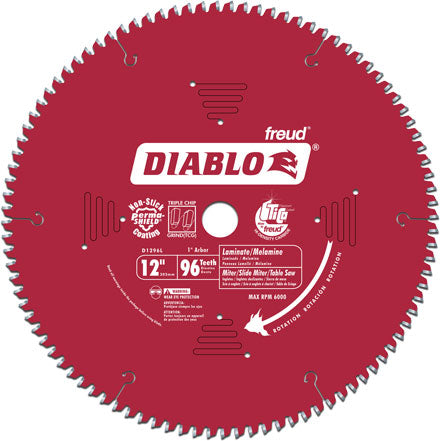 Diablo D1296L 12" Laminate/Melamine/Laminate Flooring Saw Blade