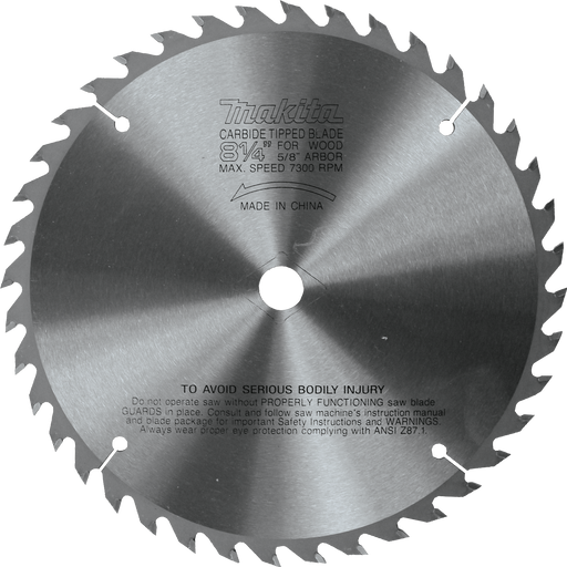Makita 792377-A 8-1/4" 40T Carbide-Tipped Circular Saw Blade - Image 1
