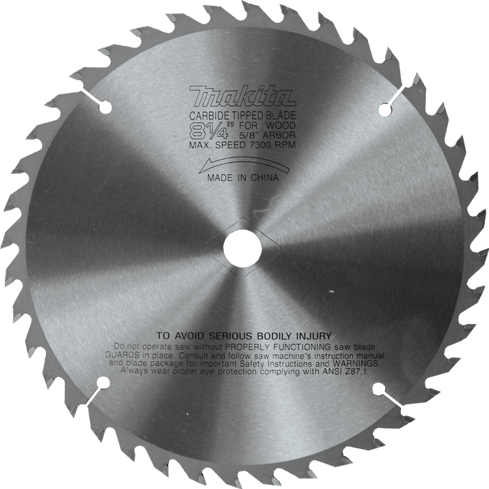 Makita 792377-A 8-1/4" 40T Carbide-Tipped Circular Saw Blade - Image 1