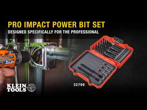 Klein 32799 26 Piece Pro Impact Power Bit Set - Video 1