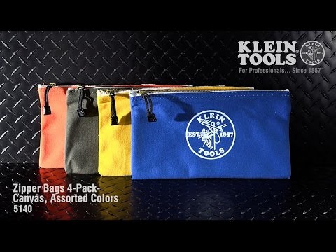 Klein 5140 Canvas Tool Pouch 4-Pack - Video 1