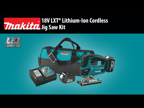 Makita XVJ03 LXT 18 Volt Cordless Jig Saw Kit Video