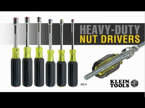 Klein 635-4 4-Piece Heavy Duty Magnetic Nut Driver Set -Video 1