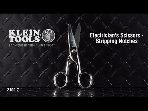 Klein 2100-7 Electrician's Scissors - Video 1