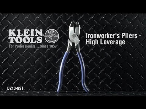 Klein D213-9ST High-Leverage Ironworker's Pliers - Video 1