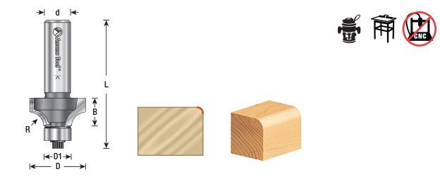 Amana 49518 Corner Round Router Bit - Image 3