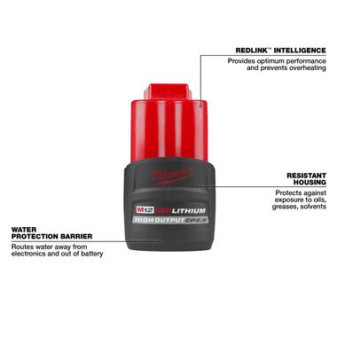 Milwaukee 48-11-2425 M12 Redlithium HIGH OUTPUT CP2.5 Battery Pack - Image 12