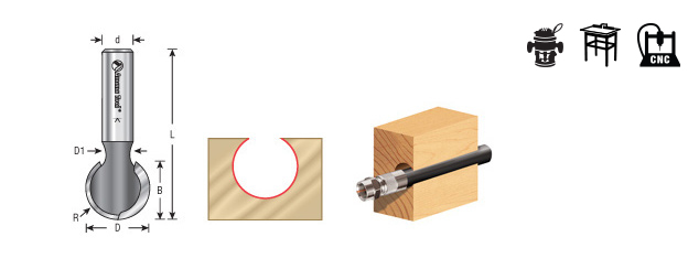 Amana 45964 Ball End Router Bit - Image 3