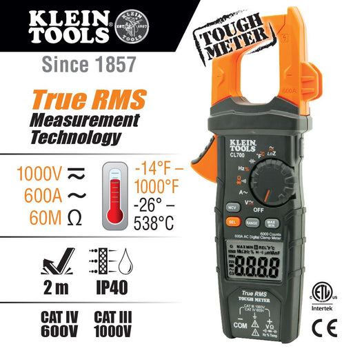 Klein CL700 Digital Clamp Meter - Image 2