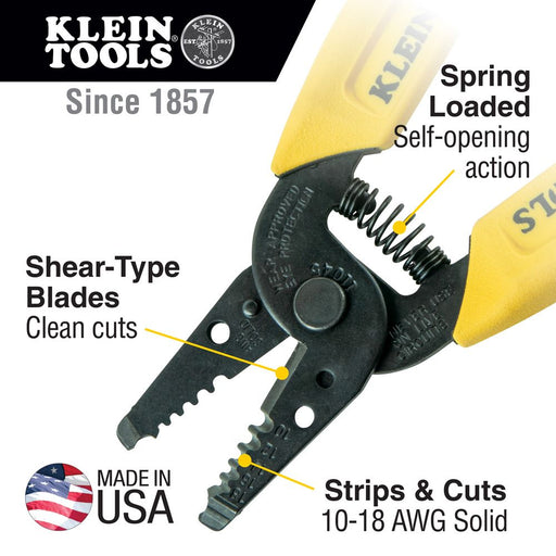 Klein 11045 10-18 AWG Solid Wire Stripper - Image 2
