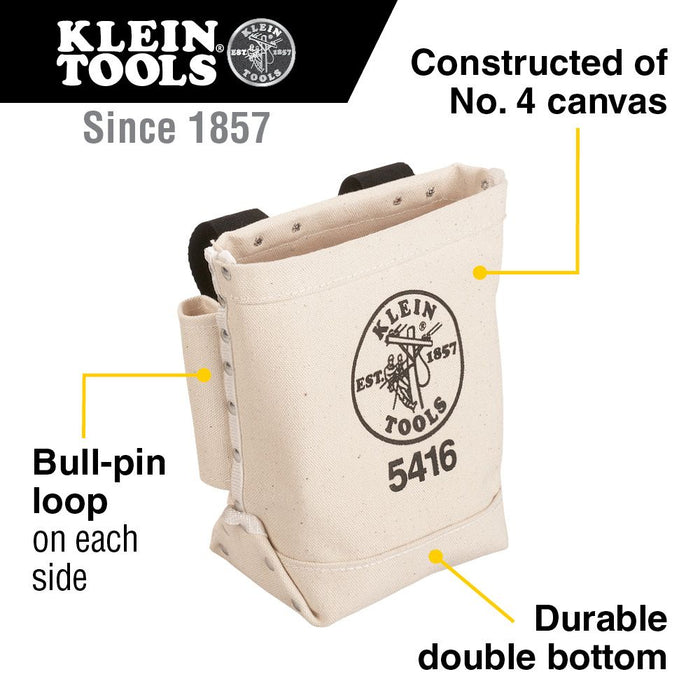 Klein 5416 Bull-Pin and Bolt Pouch Canvas Tool Bag - Image 3