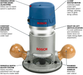 Bosch 1617EVS 2-1/4 HP Electronic Fixed-Base Router Image 2