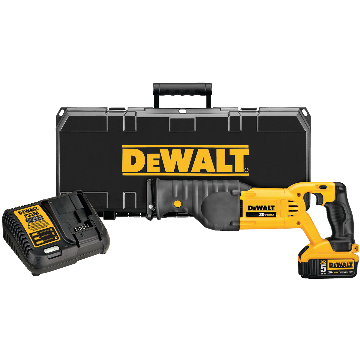 DEWALT 20V MAX XR Cordless 1/2in Drill/Driver & Reciprocating Saw
