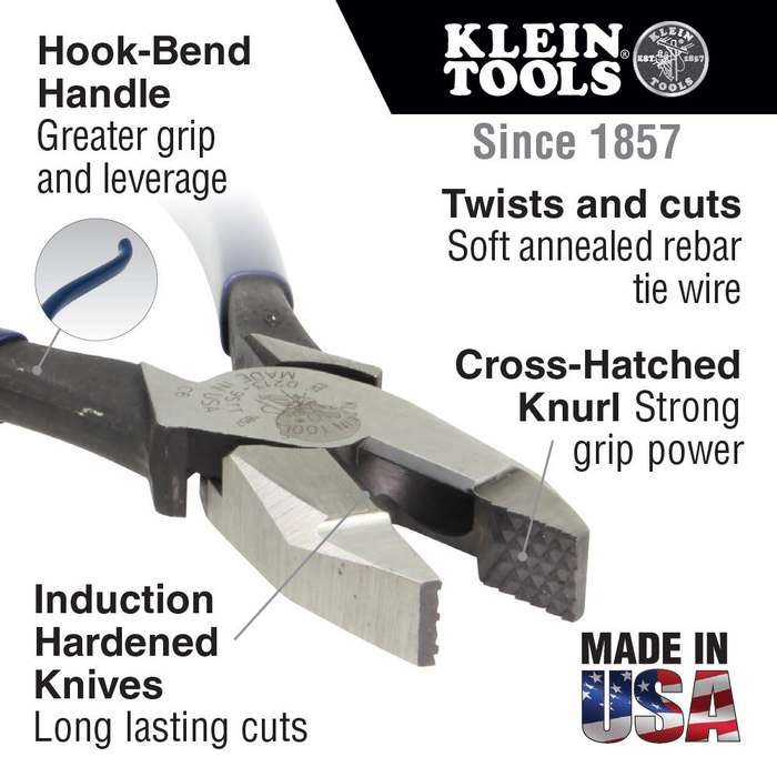 Klein D2000-7CST Heavy-Duty Cutting Ironworker's Pliers - Image 4