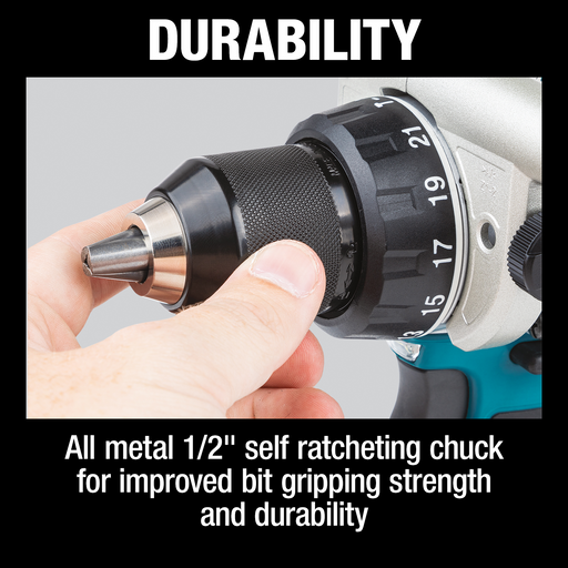 Makita XPH14Z 18V LXT Brushless Cordless 1/2" Hammer Driver-_Drill (Tool Only) - Image 2