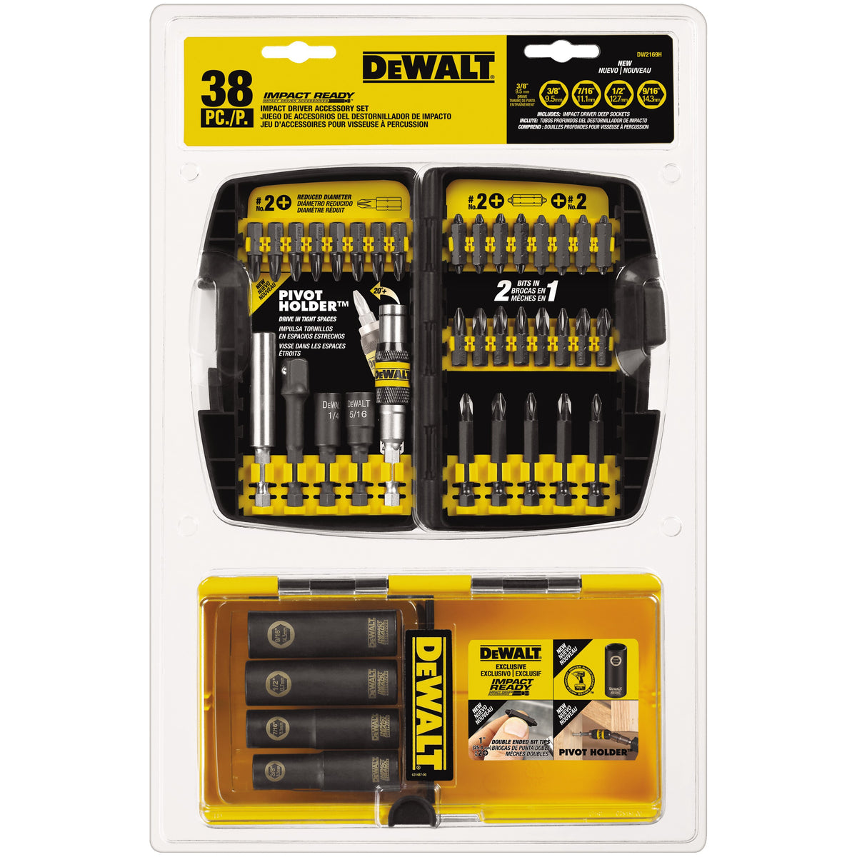 DeWalt DW2169 38 Piece Impact Driver Accessory Kit — Coastal Tool