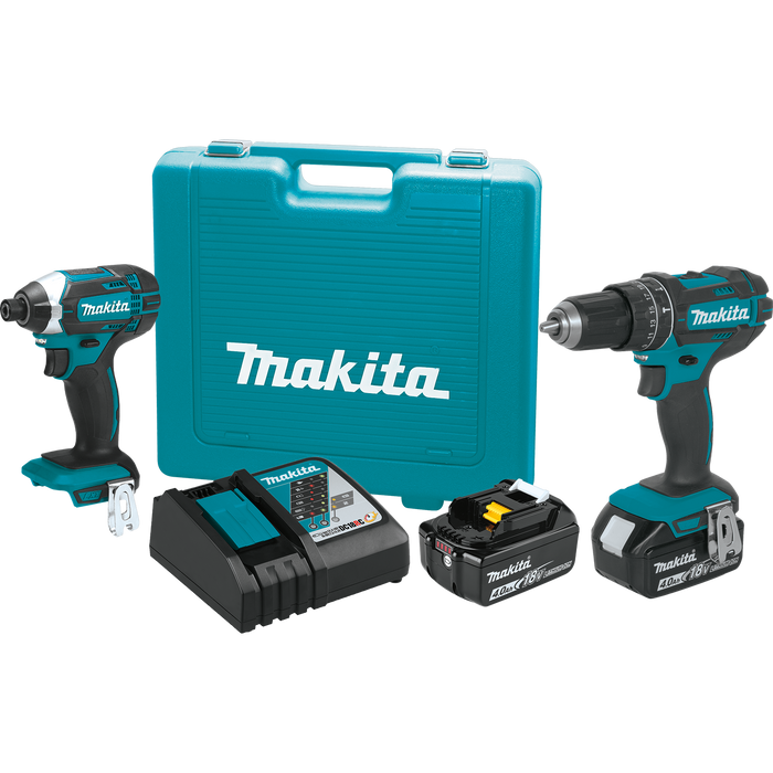 Makita XT261M 18 Volt LXT 2-Tool Cordless Combo Kit - Image 1