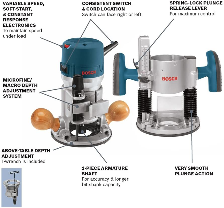 Bosch ra1166 best sale plunge router base