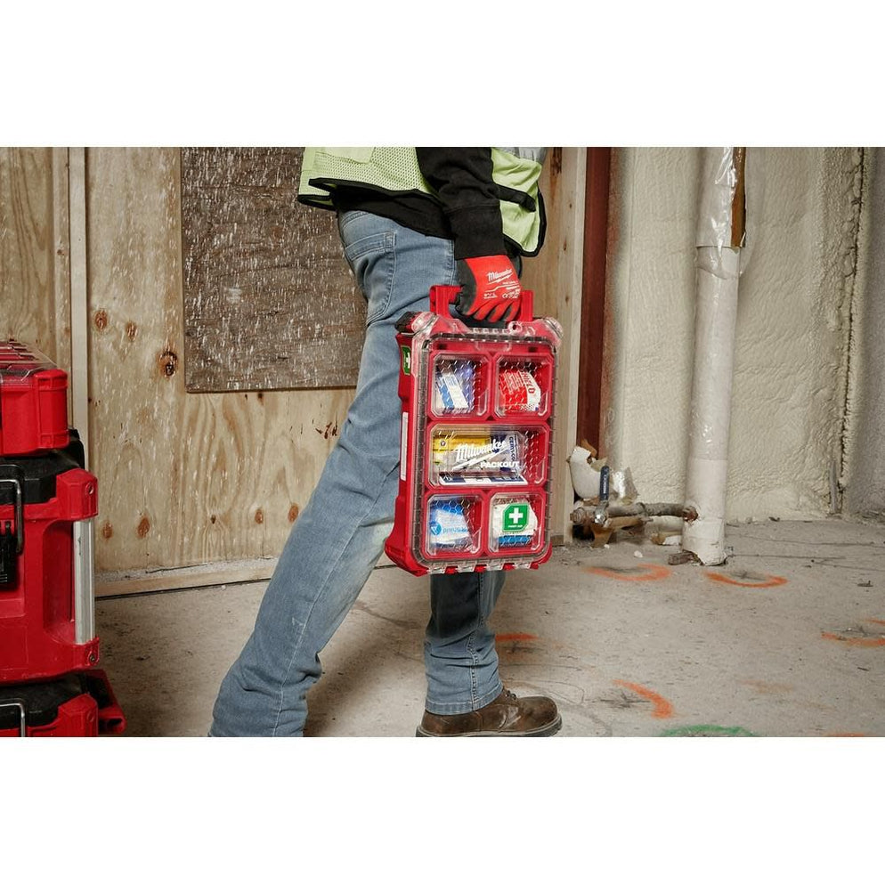 Milwaukee 48-73-8435C PackOut 79 Pc Class A Type III First Aid Kit ...