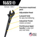 Klein 3239 16" Adjustable Wrench - Image 3