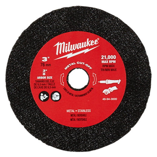 Milwaukee 49-94-3000 3" Metal Cut Off Wheel 3 Pack - Image 1