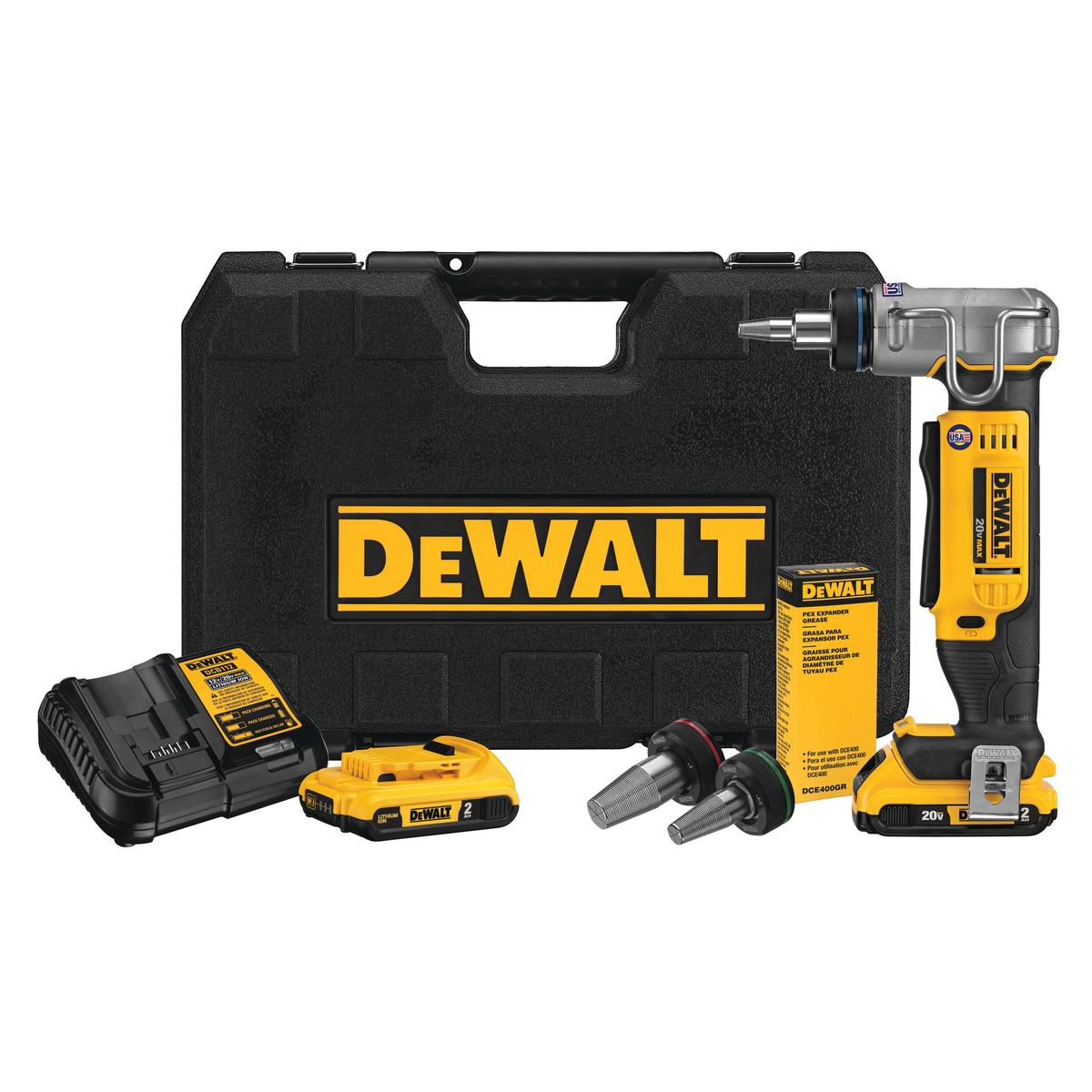 DeWalt DCE400D2 Cordless Expander Tool Kit Coastal Tool
