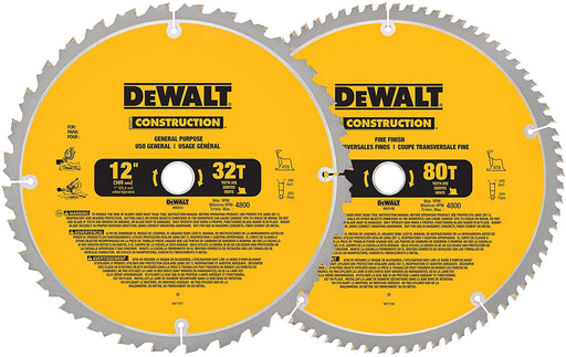 DeWalt DW3128P5 12" Saw Blade Combo Pack - Image 1