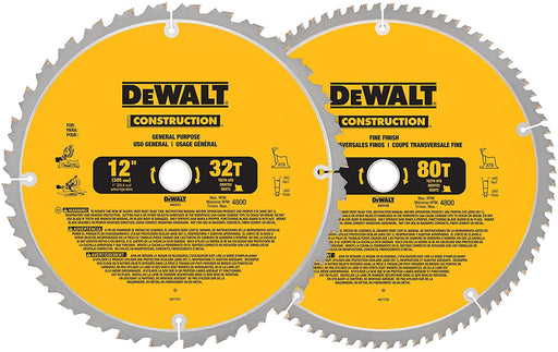 DeWalt DW3128P5 12" Saw Blade Combo Pack - Image 1