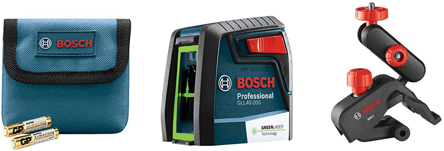 Bosch GLL40-20G Green-Beam Self-Leveling Cross-Line Laser — Coastal Tool