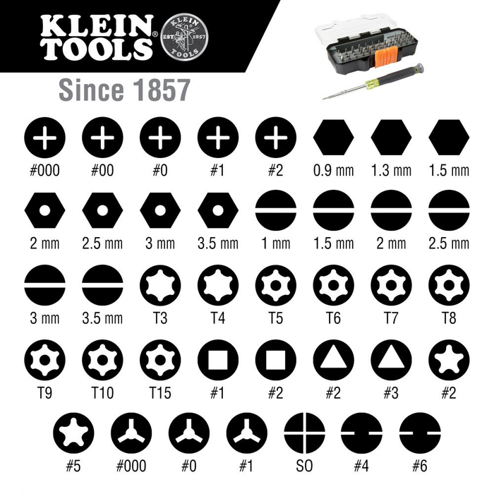 Klein 32717 All-in-1 Multi-Bit Precision Screwdriver Set - Image 3
