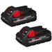 Milwaukee 48-11-1837 M18 REDLITHIUM HIGH OUTPUT CP3.0 Battery 2-Pack - Image 1