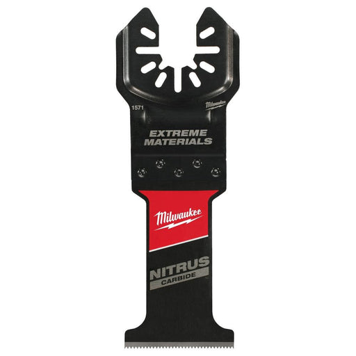 Milwaukee 49-25-1571 NITRUS CARBIDE Extreme Materials Universal Fit OPEN-LOK Multi-Tool Blade 1Pk - Image 1