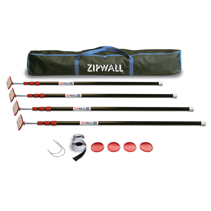 Zipwall ZP4 10' Pole 4-Pack - Image 1
